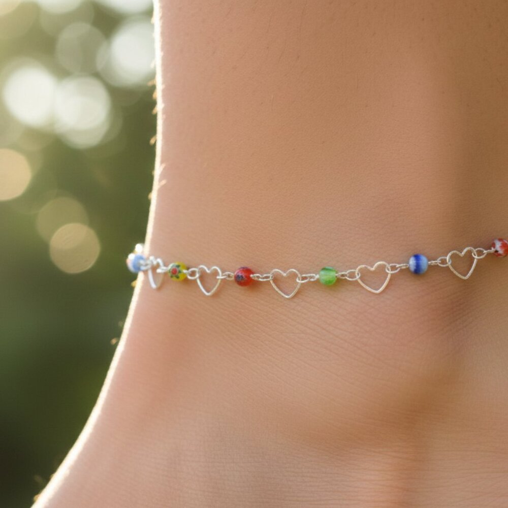 "Elegant Handmade Anklet – Delicate Jewelry for Women, MAR091892